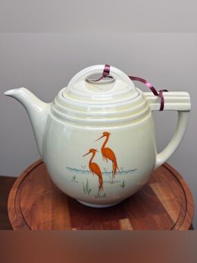 Drip-O-lator Flamingo Tea Pot Vintage